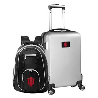 Indiana Hoosiers Deluxe Hardside Spinner Carry-On Luggage & Backpack Set