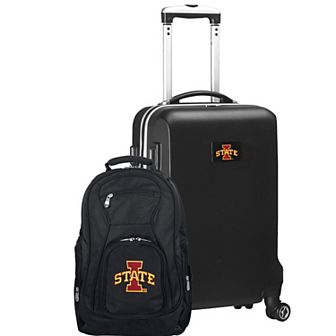 Iowa State Cyclones Deluxe Hardside Spinner Carry-On Luggage & Backpack Set