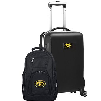 Iowa Hawkeyes Deluxe Hardside Spinner Carry-On Luggage & Backpack Set
