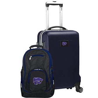 Kansas State Wildcats Deluxe Hardside Spinner Carry-On Luggage & Backpack Set