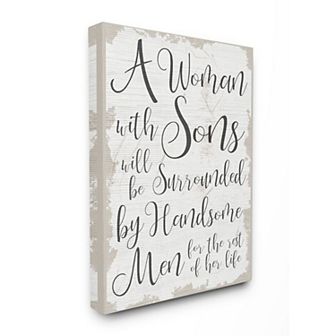 Stupell Home Decor Handsome Sons Canvas Wall Art