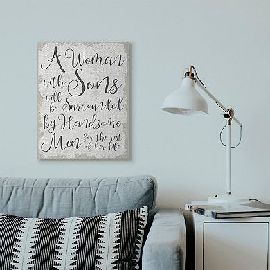 Stupell Home Decor Handsome Sons Canvas Wall Art