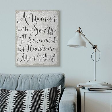 Stupell Home Decor Handsome Sons Canvas Wall Art