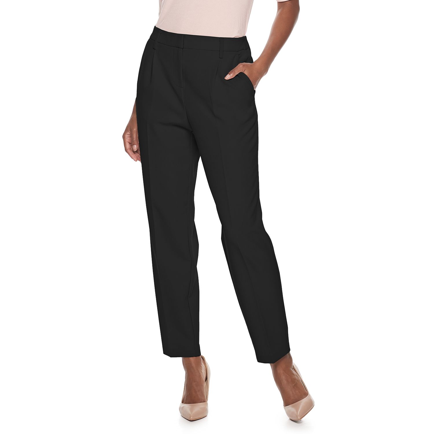 tapered leg dress pants womens