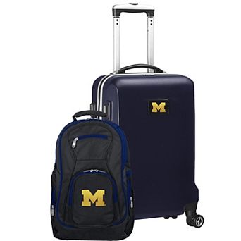 Michigan Wolverines Deluxe Hardside Spinner Carry-On Luggage & Backpack Set