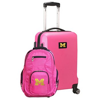 Michigan Wolverines Deluxe Hardside Spinner Carry-On Luggage & Backpack Set