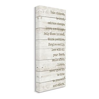 Stupell Home Decor "Take Chances" Inspirational Canvas Wall Art