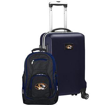 Missouri Tigers Deluxe Hardside Spinner Carry-On Luggage & Backpack Set