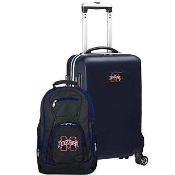 Mississippi State Bulldogs Deluxe Hardside Spinner Carry-On Luggage & Backpack Set
