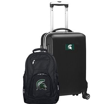 Michigan State Spartans Deluxe Hardside Spinner Carry-On Luggage & Backpack Set