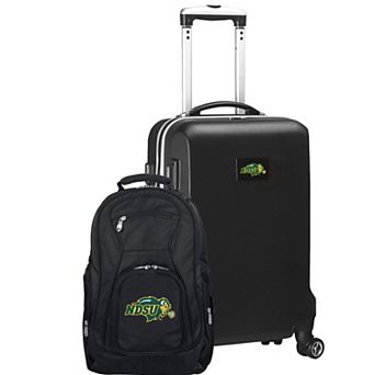North Dakota State Bison Deluxe Hardside Spinner Carry-On Luggage & Backpack Set
