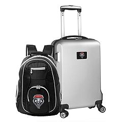 Louisville Cardinals Deluxe 2-Piece Backpack and Carry-On Set - Silver
