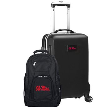Ole Miss Rebels Deluxe Hardside Spinner Carry-On Luggage & Backpack Set
