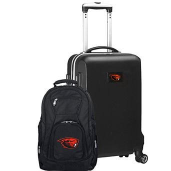 Oregon State Beavers Deluxe Hardside Spinner Carry-On Luggage & Backpack Set