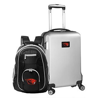 Oregon State Beavers Deluxe Hardside Spinner Carry-On Luggage & Backpack Set