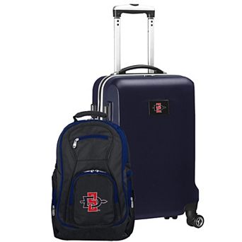 San Diego State Aztecs Deluxe Hardside Spinner Carry-On Luggage & Backpack Set