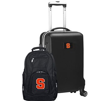 Syracuse Orange Deluxe Hardside Spinner Carry-On Luggage & Backpack Set