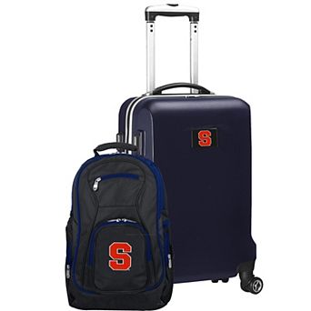Syracuse Orange Deluxe Hardside Spinner Carry-On Luggage & Backpack Set