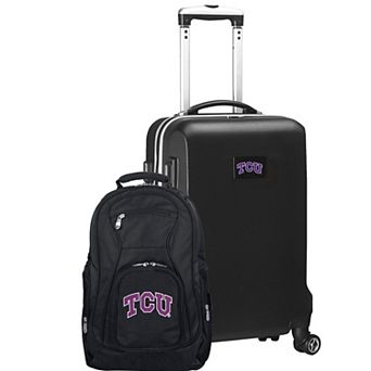 TCU Horned Frogs Deluxe Hardside Spinner Carry-On Luggage & Backpack Set