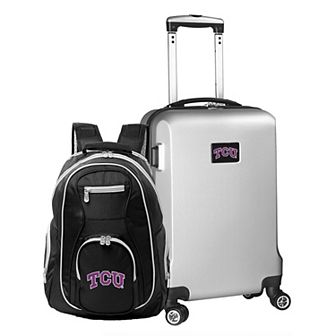 TCU Horned Frogs Deluxe Hardside Spinner Carry-On Luggage & Backpack Set