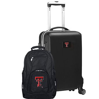 Texas Tech Red Raiders Deluxe Hardside Spinner Carry-On Luggage & Backpack Set