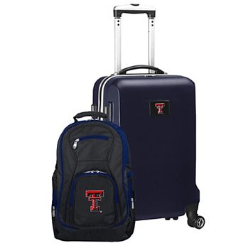 Texas Tech Red Raiders Deluxe Hardside Spinner Carry-On Luggage & Backpack Set