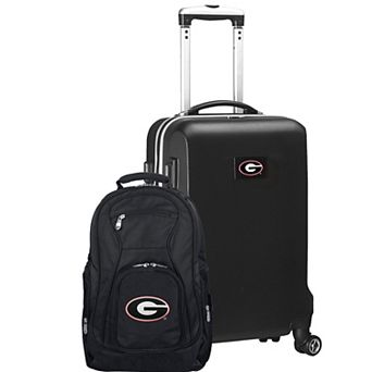 Georgia Bulldogs Deluxe Hardside Spinner Carry-On Luggage & Backpack Set