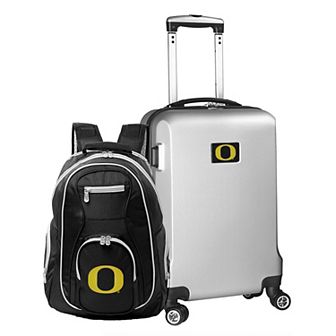 Oregon Ducks Deluxe Hardside Spinner Carry-On Luggage & Backpack Set
