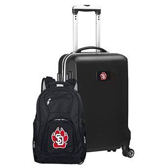 South Dakota Coyotes Deluxe Hardside Spinner Carry-On Luggage & Backpack Set