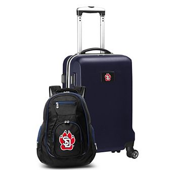 South Dakota Coyotes Deluxe Hardside Spinner Carry-On Luggage & Backpack Set