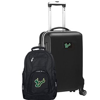 South Florida Bulls Deluxe Hardside Spinner Carry-On Luggage & Backpack Set