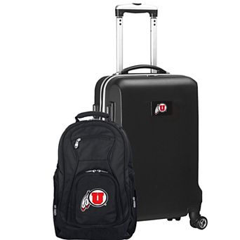 Utah Utes Deluxe Hardside Spinner Carry-On Luggage & Backpack Set