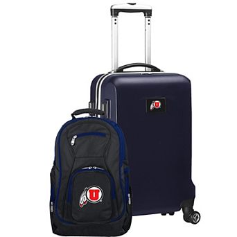 Utah Utes Deluxe Hardside Spinner Carry-On Luggage & Backpack Set