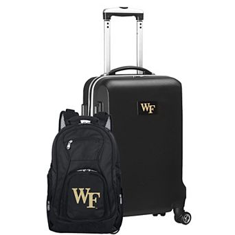 Wake Forest Demon Deacons Deluxe Hardside Spinner Carry-On Luggage & Backpack Set