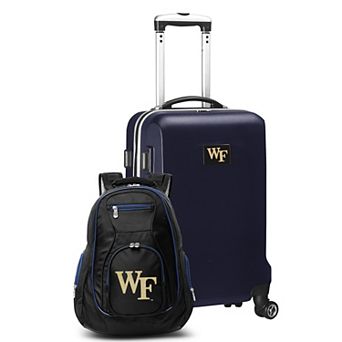 Wake Forest Demon Deacons Deluxe Hardside Spinner Carry-On Luggage & Backpack Set