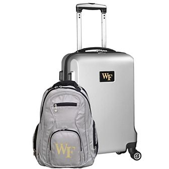 Wake Forest Demon Deacons Deluxe Hardside Spinner Carry-On Luggage & Backpack Set