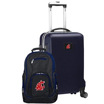 Washington State Cougars Deluxe Hardside Spinner Carry-On Luggage & Backpack Set