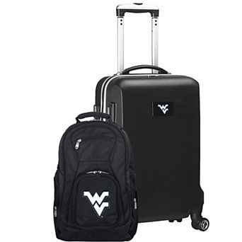 West Virginia Mountaineers Deluxe Hardside Spinner Carry-On Luggage & Backpack Set