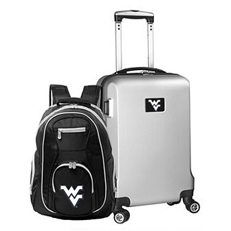 West Virginia Mountaineers Deluxe Hardside Spinner Carry-On Luggage & Backpack Set