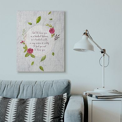 Stupell Home Decor "I'd Choose You" Watercolor Canvas Wall Art