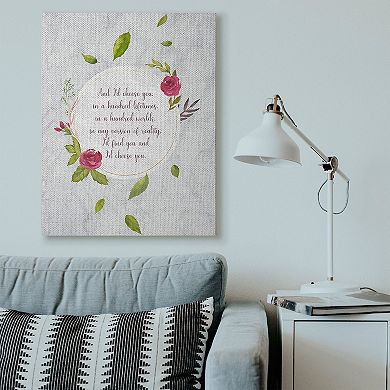 Stupell Home Decor "I'd Choose You" Watercolor Canvas Wall Art