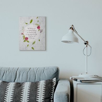 Stupell Home Decor "I'd Choose You" Watercolor Canvas Wall Art