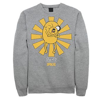 Men's Adventure Time Jake The Dog Kanji Portrait Pullover Fleece