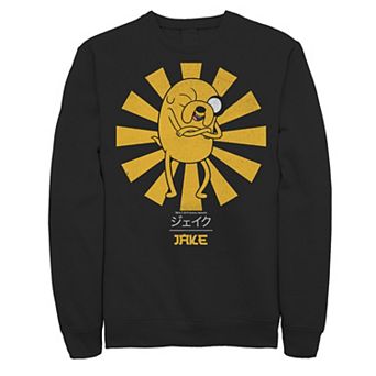 Men's Adventure Time Jake The Dog Kanji Portrait Pullover Fleece