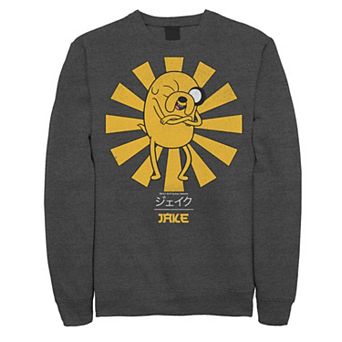 Men's Adventure Time Jake The Dog Kanji Portrait Pullover Fleece