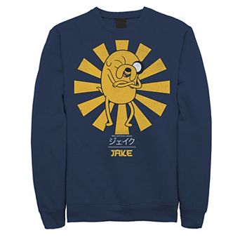 Men's Adventure Time Jake The Dog Kanji Portrait Pullover Fleece