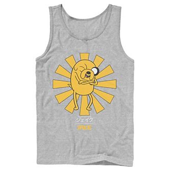 Men's Adventure Time Jake The Dog Kanji Portrait Tank Top