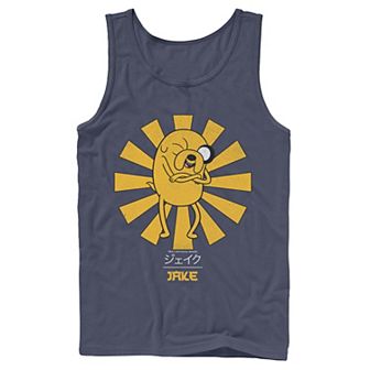 Men's Adventure Time Jake The Dog Kanji Portrait Tank Top