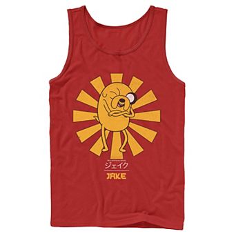 Men's Adventure Time Jake The Dog Kanji Portrait Tank Top