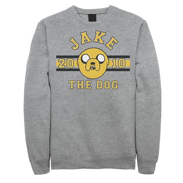 Men's Adventure time Jake The Dog 2010 Head Shot Fleece Graphic Pullover